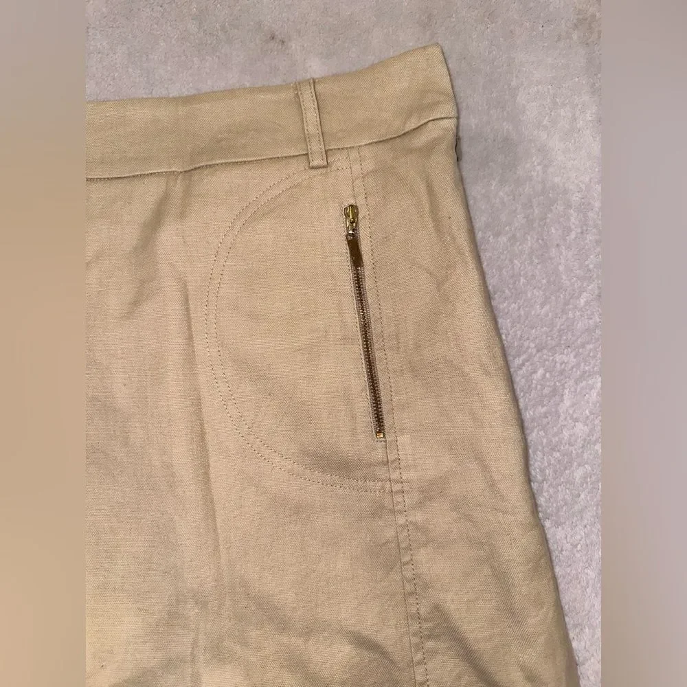 Tory Burch khaki tan skirt women’s size 6
